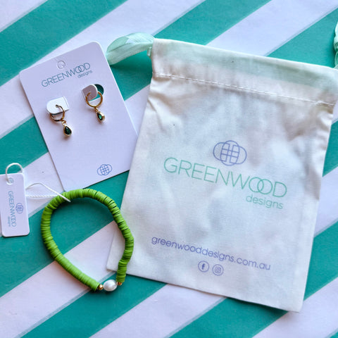 $25 Huggie Gem Bundle in Green