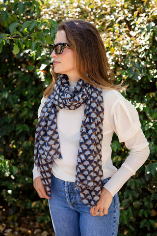 Maisie Mosaic Wool Scarf