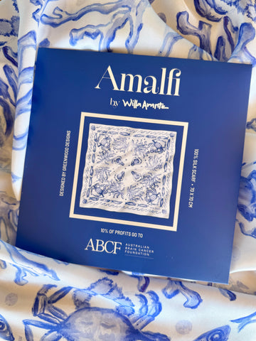 Willa Arantz Collaboration Silk Scarf - Amalfi