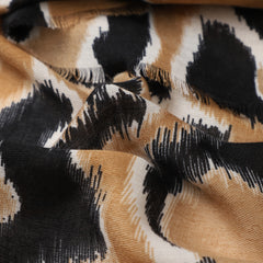 Uma Animal Print in Tan Autumn/Winter Scarf