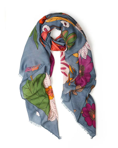 Bella Botanical in Blue Autumn/Winter Scarf