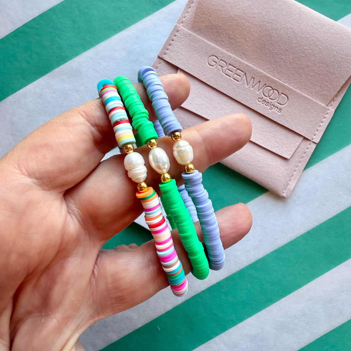 $25 Annie Heishi Freshwater Pearl Bracelet Bundle