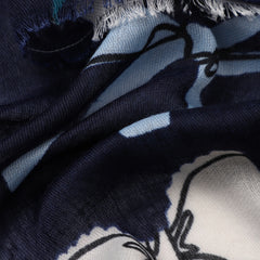 Betsie Bow in Navy Autumn/Winter Scarf