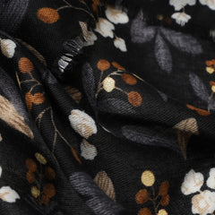 Cally Floral in Black Autumn/Winter Scarf