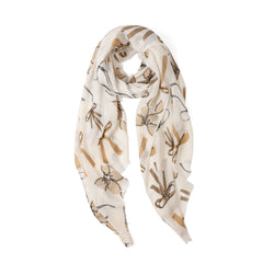 Betsie Bow in Cream Autumn/Winter Scarf