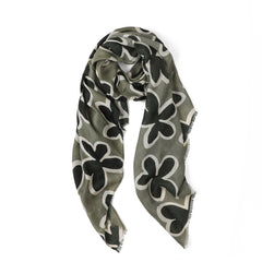 Gabbie Floral in Green Autumn/Winter Scarf