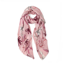 Betsie Bow in Pink Autumn/Winter Scarf