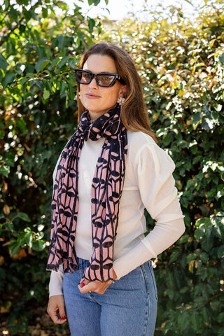 Georgie Geo Wool Scarf