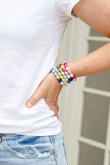 colourful bracelets, fun bracelets, stacking bracelets, stretchy bracelets, elastic bracelets