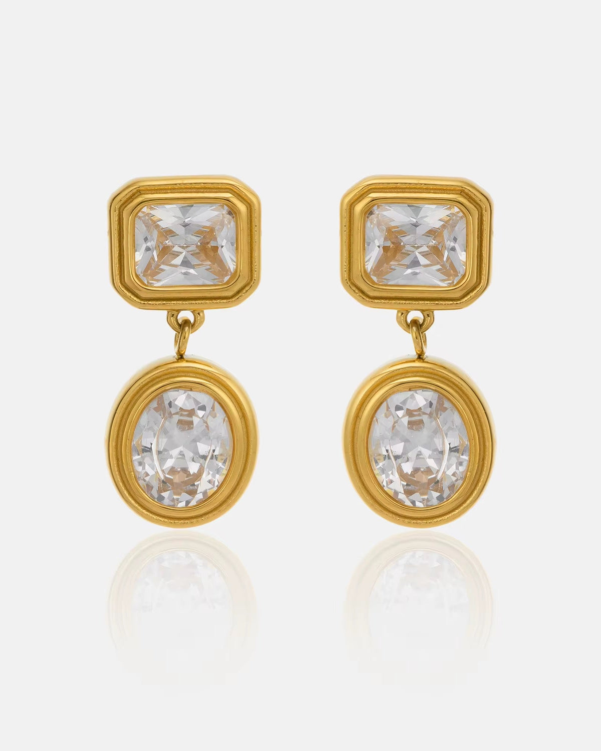 Sigourney Crystal Stud Dangle Earring