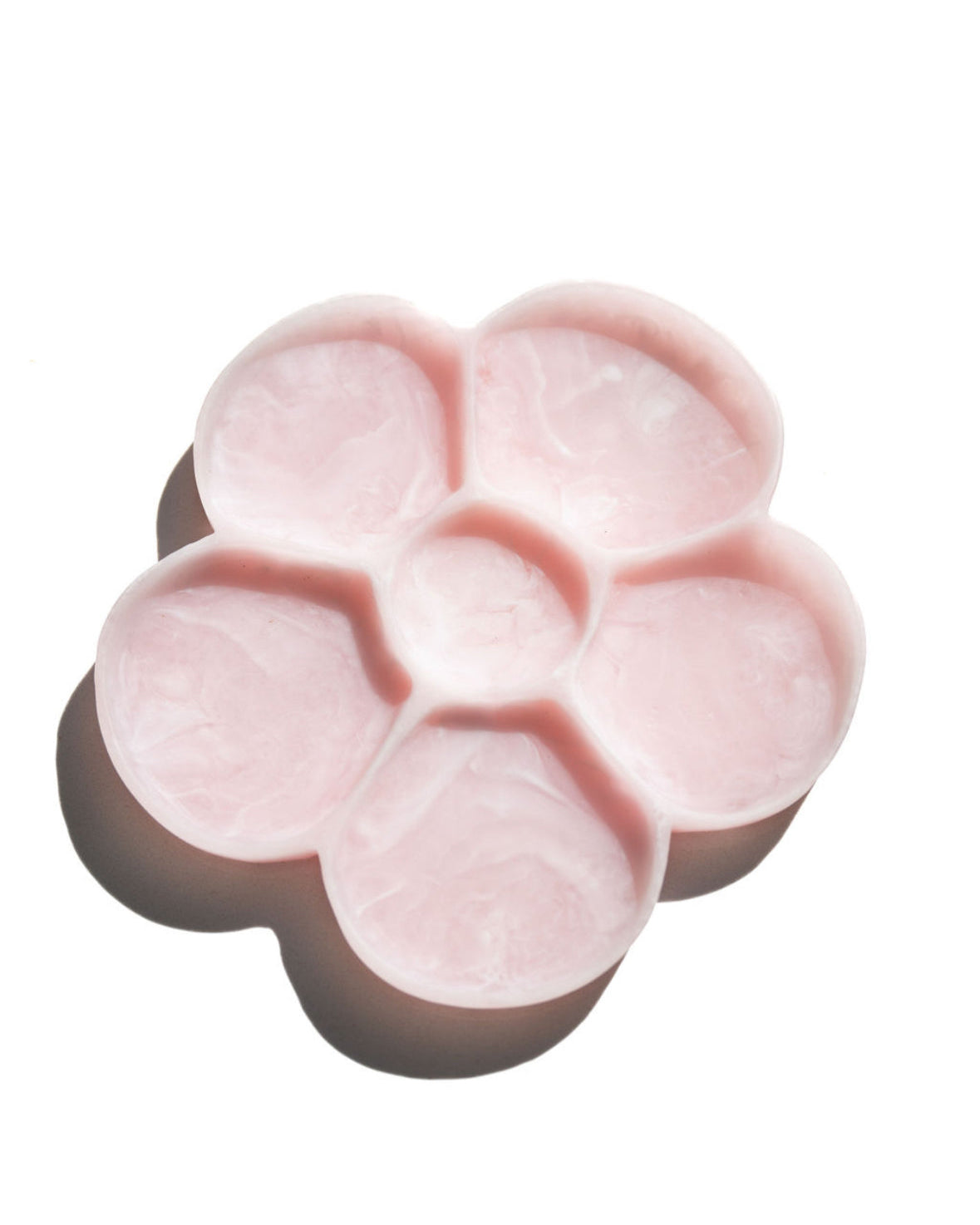 flower shaped tray, flower shaped jewelry tray, pretty jewelry tray, bedside jewelry tray, pink flower tray