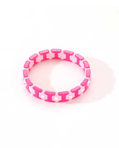 Colourful Enamel Stacking Bracelet Collection in Gold & Silver
