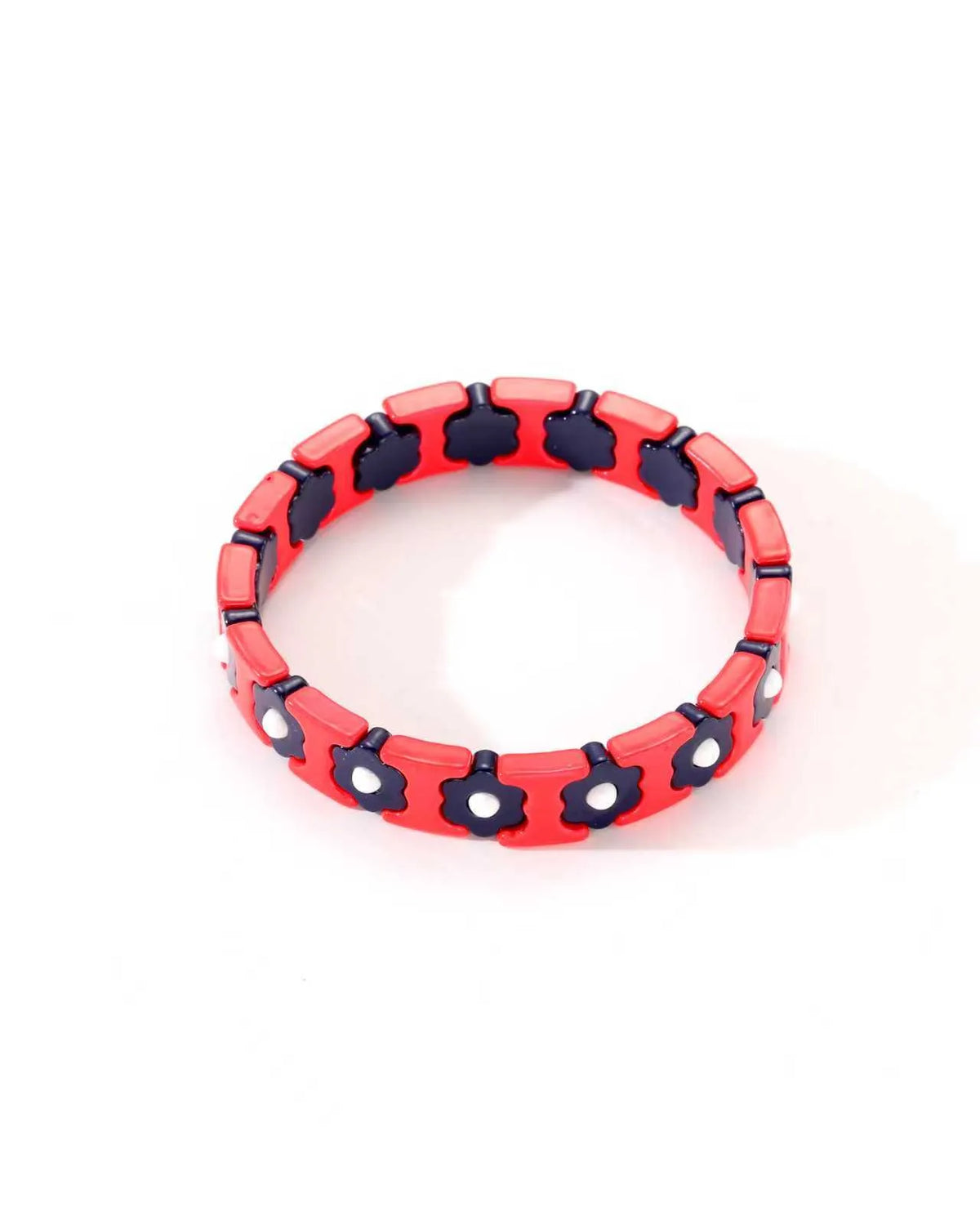 Colourful Enamel Stacking Bracelet Collection in Gold & Silver