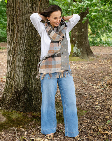 Spotty Dotty Grey Winter Scarf