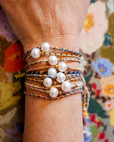 Freshwater Pearl Cord Bracelet