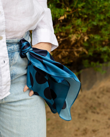 Spotty Dotty Silk Neck Scarf