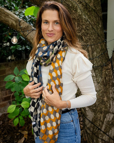 Frankie Geo in Muted Tones Autumn/Winter Scarf