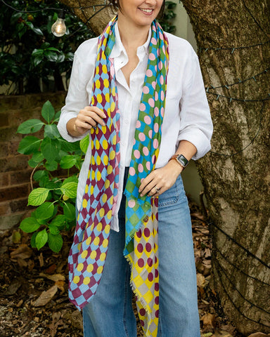 Frankie Geo in Brights Autumn/Winter Scarf