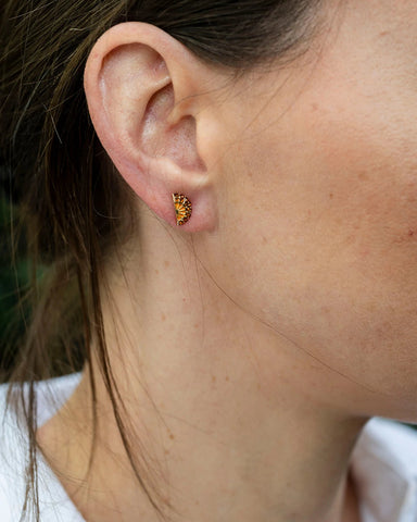 Pina Colada & Orange Cocktail & Orange Mini Stud Earring