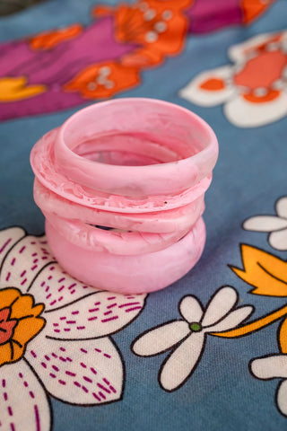 Wave Resin Stacking Bangle