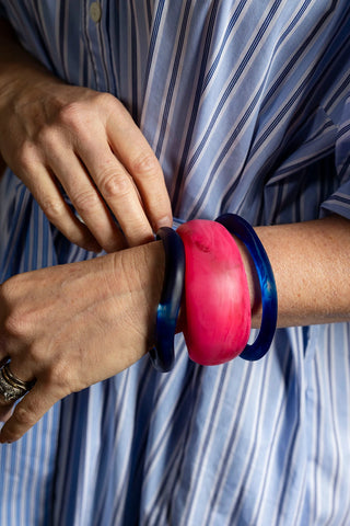 Wave Resin Stacking Bangle