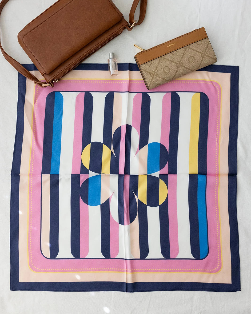 100% silk square scarf