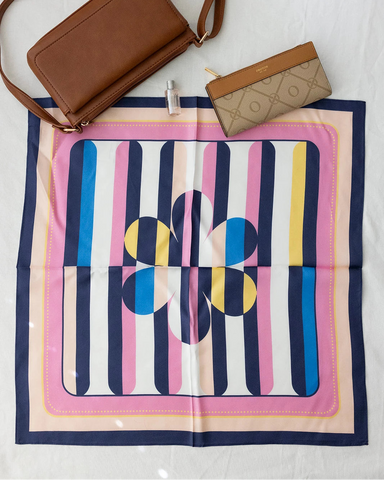 100% silk square scarf