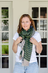 Norah Knit in Green Autumn/Winter Scarf