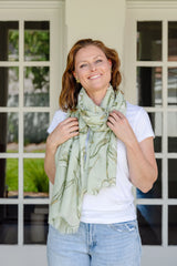 Tessa Tulip in Green Autumn/Winter Scarf