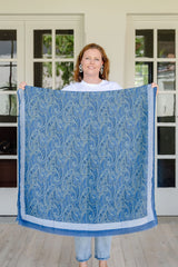 Debbie Paisley in Blue Autumn/Winter Scarf