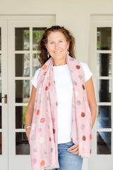 Jamie Circle in Pink Autumn/Winter Scarf