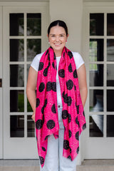 Odette Spot in Pink Autumn/Winter Scarf