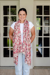 Cally Floral in Pink Autumn/Winter Scarf