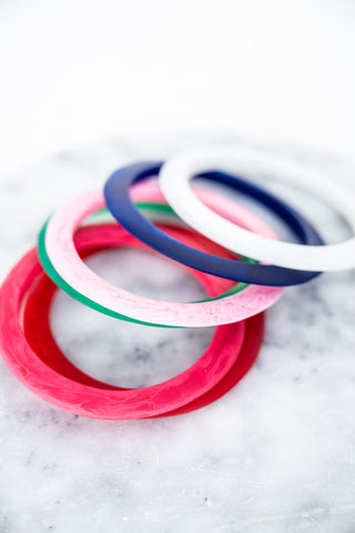 Point Resin Stacking Bangle