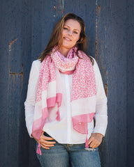 Willow Abstract Leaf Lightweight Scarf