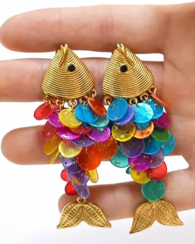 Wanda Fishtail Earring in Brights
