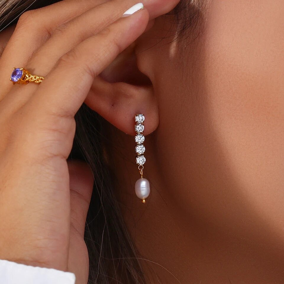 Freshwater Pearl Earrings 009