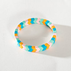 Colourful Enamel Stacking Bracelet Collection