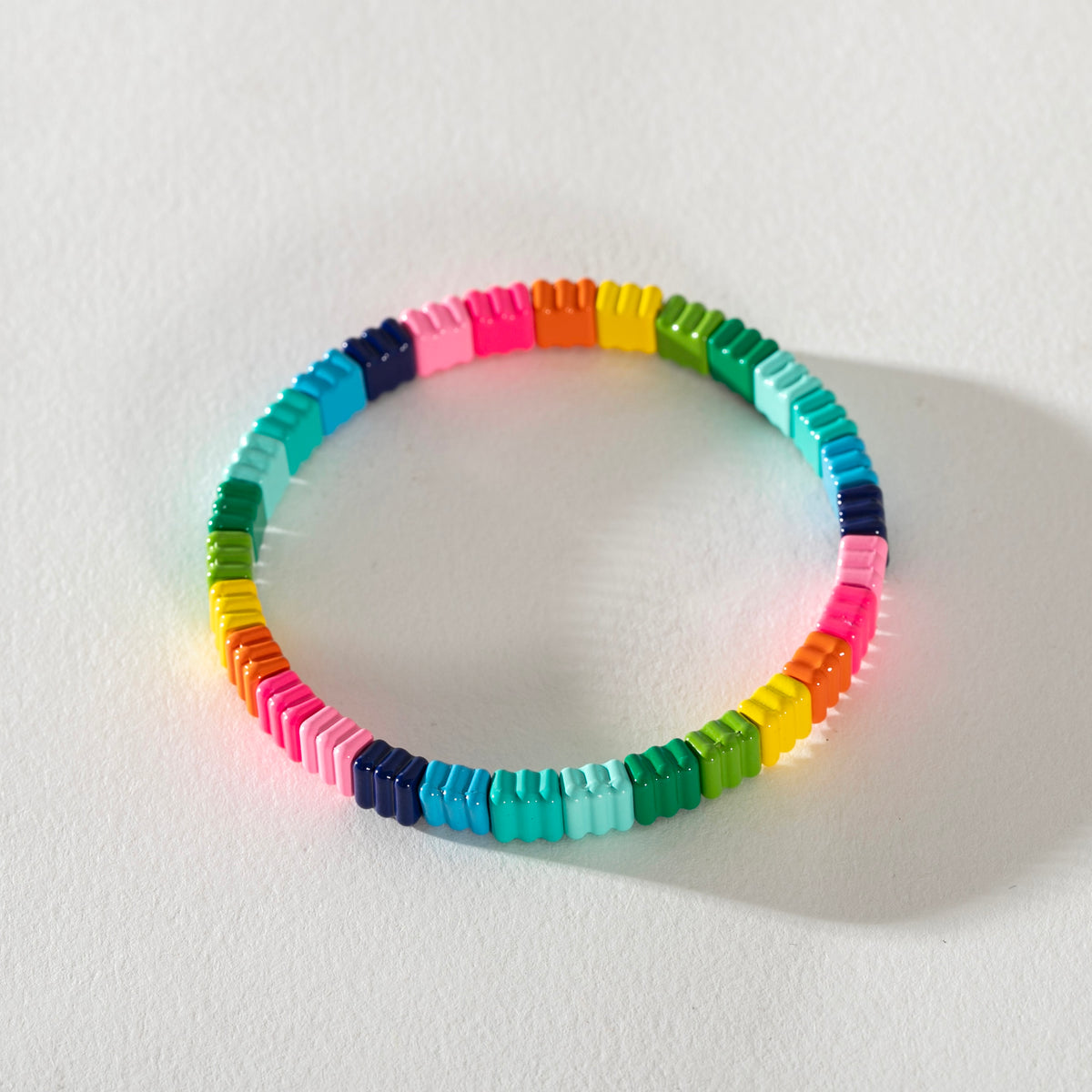 Colourful Enamel Stacking Bracelet Collection