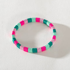 Colourful Enamel Stacking Bracelet Collection