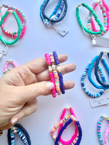 Polly Pearl Pop Heishi Bracelet Bundle