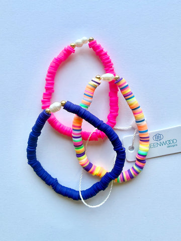 Polly Pearl Pop Heishi Bracelet Bundle