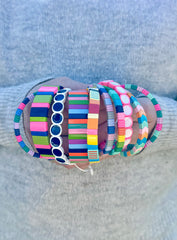 Colourful Enamel Stacking Bracelet Collection