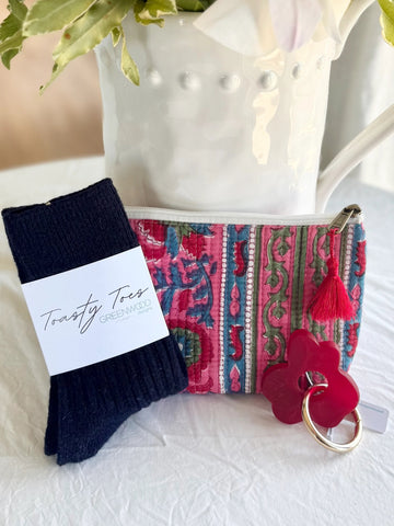 $60 Navy Pink/Red Sock Bundle