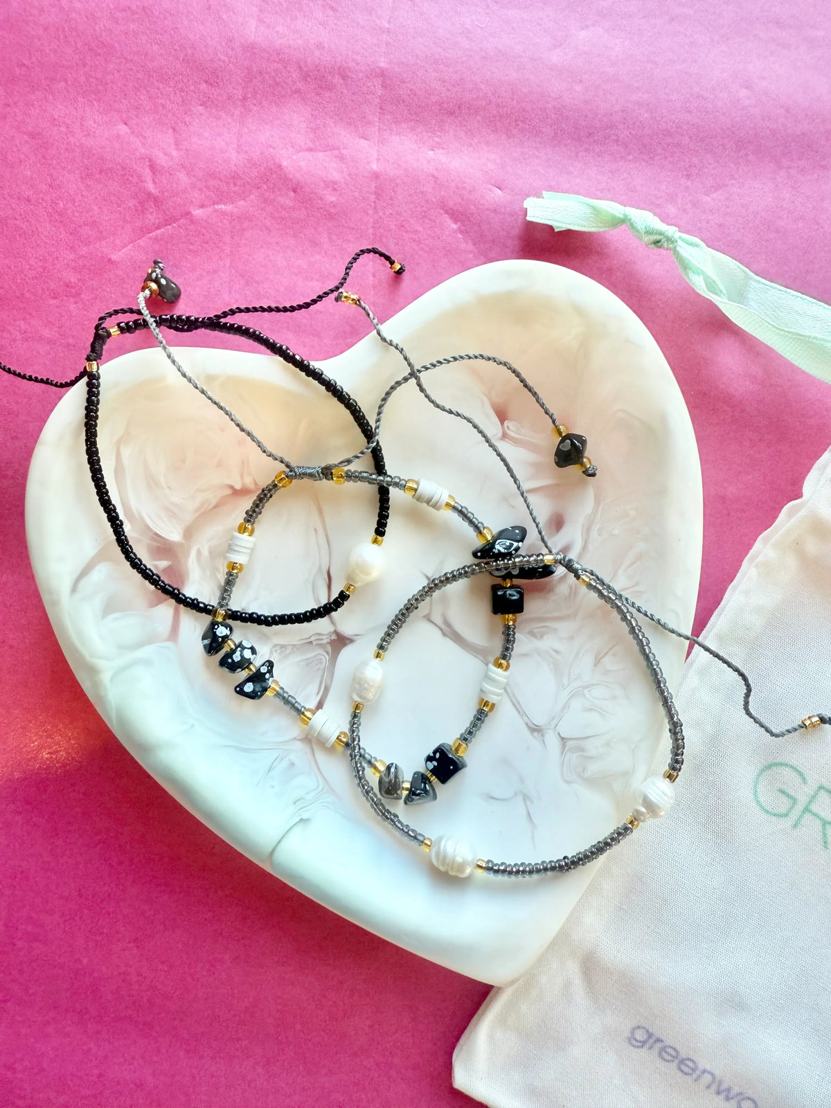 $25 Fine Crystal/Pearl Black Bracelet Bundle