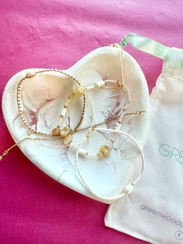 $25 Fine Crystal/Pearl Cream Bracelet Bundle