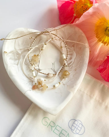 $25 Fine Crystal/Pearl Cream Bracelet Bundle