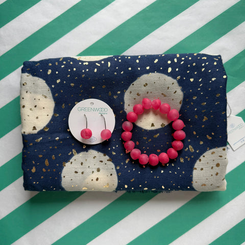 $40 Odette Navy Scarf Bundle