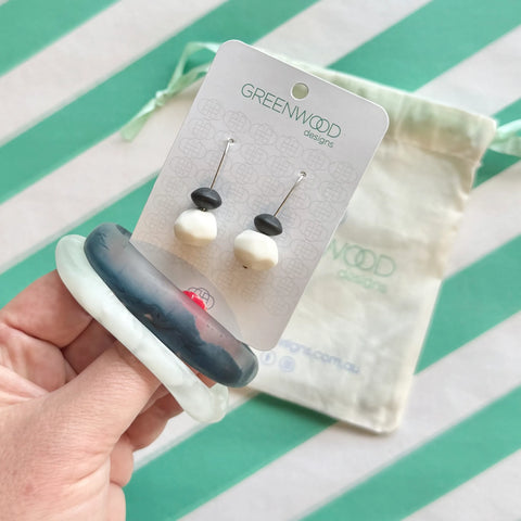 $25 Rock Drop & Bracelet Bundle in White