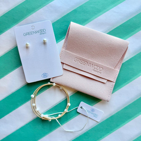 $50 Pearl Cuff Bundle in Gold